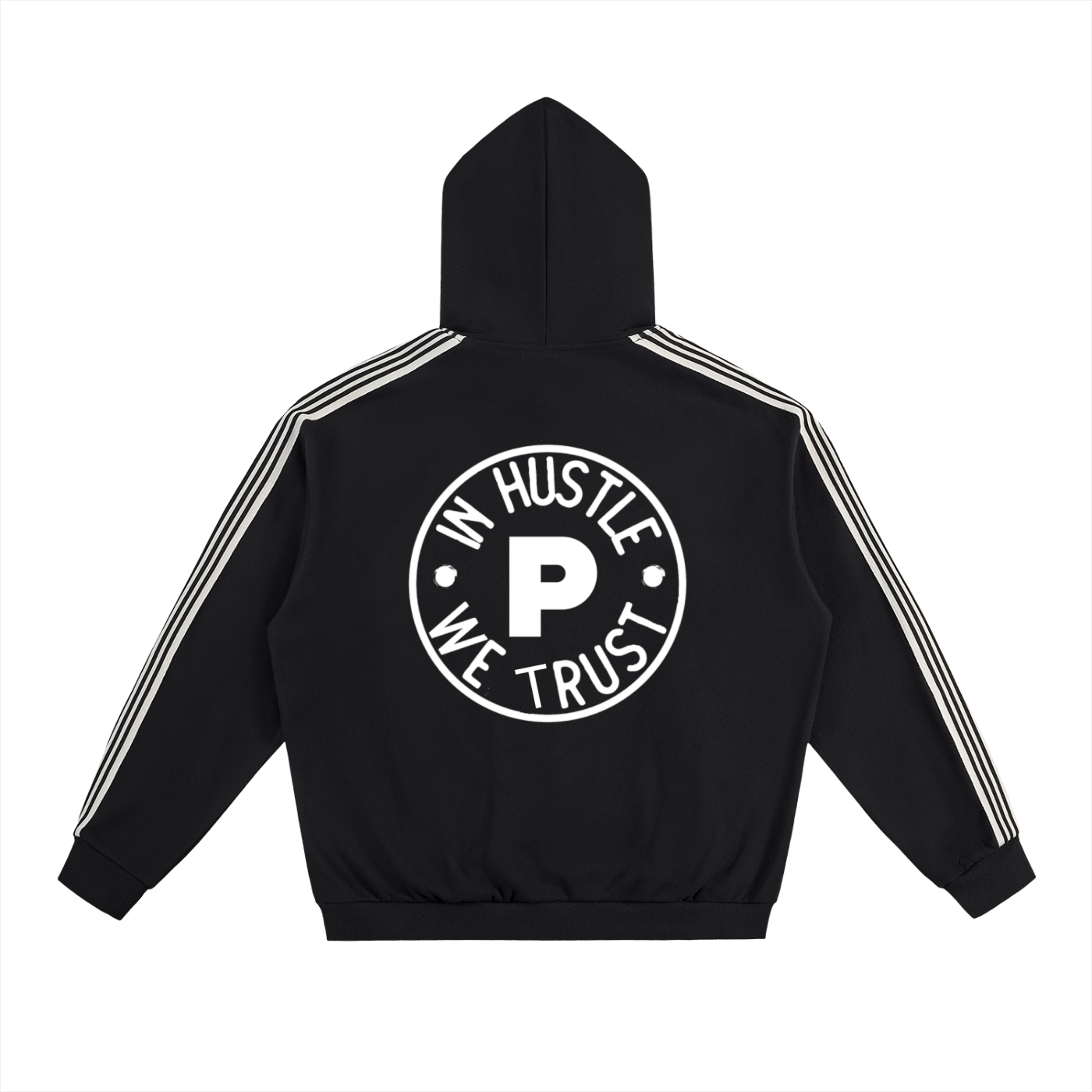 Side Stripe Drop-Shoulder Hoodie
