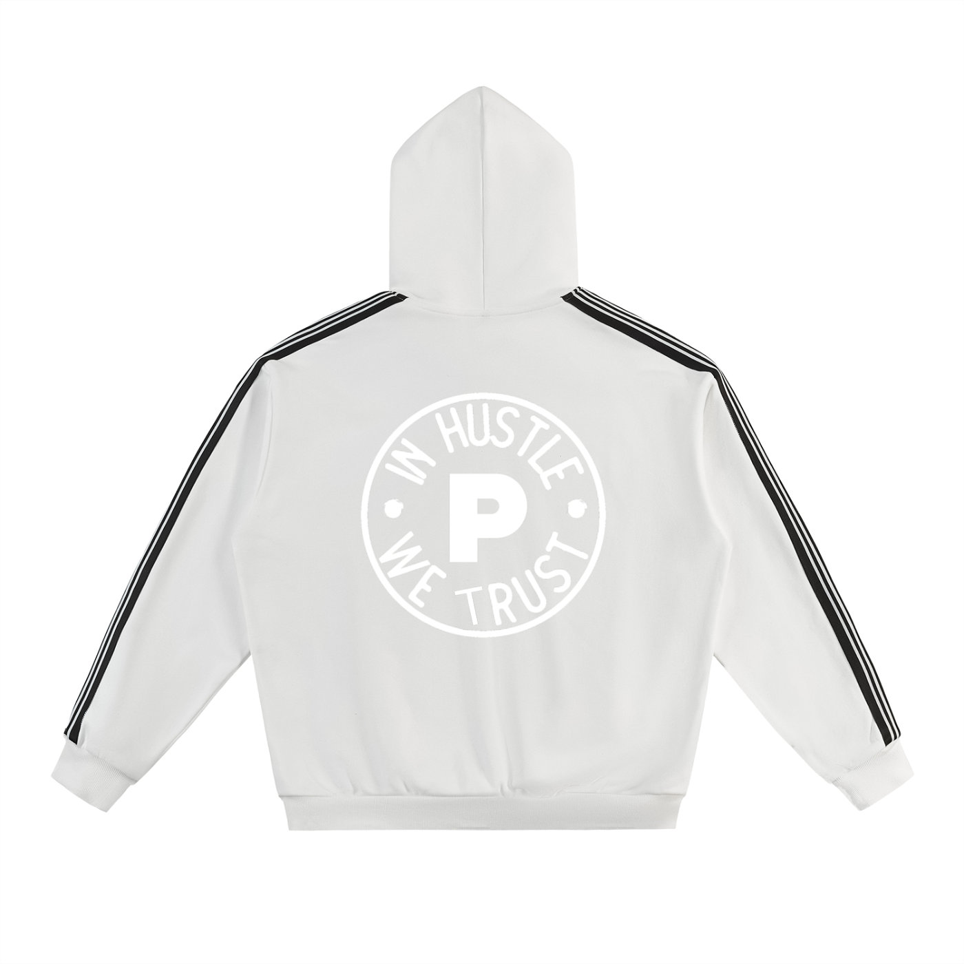 Side Stripe Drop-Shoulder Hoodie